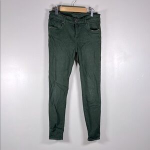 Kut From The Kloth Olive Green High Rise Ankle Skinny Jeans Women's Size 0.
